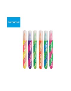 Colla Glitter Twist Mitama 10,5ml – Effetto 3D per Carta e Tessuti, 6 