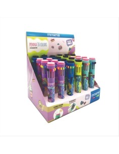 Penna Multicolore 10 in 1 Good Vibes Mitama – A Scatto, 4 Fantasie 🌈✏