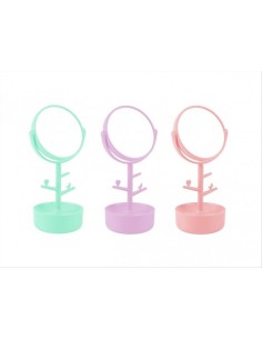 Specchio con Portagioie - 3 Colori (1pz) 🌸💜💚