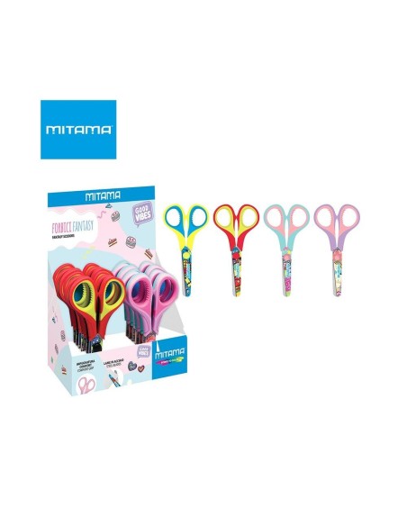 Forbici Junior 13cm Mitama Punta Arrotondata – Presa in Gomma e Lame i