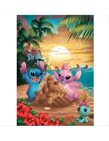 Puzzle 500 pezzi Stitch e Angel – Clementoni con Poster, 10+