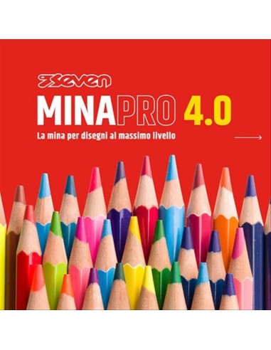 SEVEN Pastelli Mina PRO 4.0 ✨ 42 Colori Sfusi | Diamante Rosa