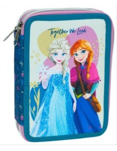 Astuccio 2 scomparti FROZEN Adventure con cancelleria