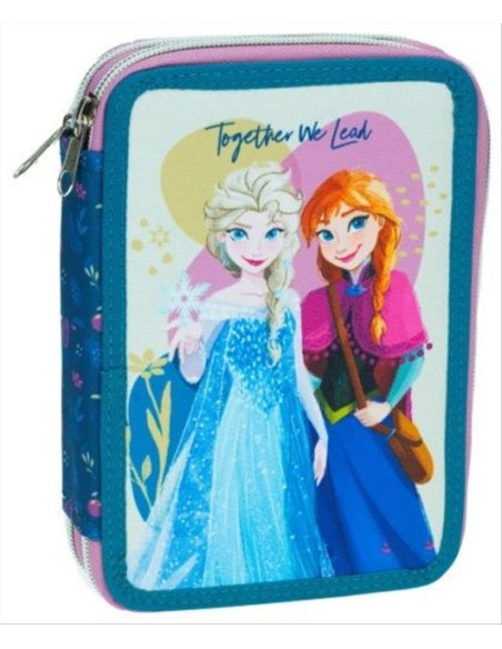 Astuccio 2 scomparti FROZEN Adventure con cancelleria