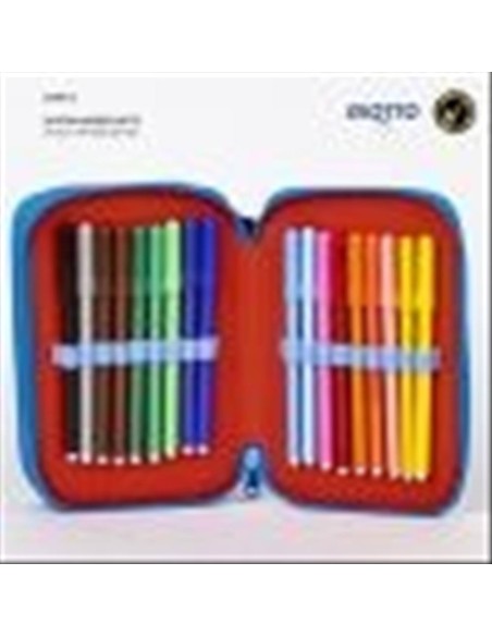 Astuccio 3 Scomparti SPIDERMAN con colori GIOTTO