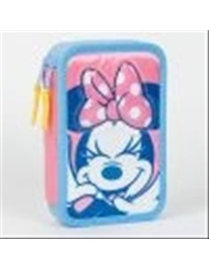 Astuccio 2 Scomparti MINNIE con cancelleria incusa 2