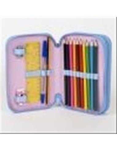 Astuccio 2 Scomparti MINNIE con cancelleria incusa