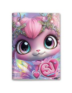 Quaderno A4 Maxi ANIMALI Girls Rigatura Q 📓💖 | 96 100f Colorato e Or 2