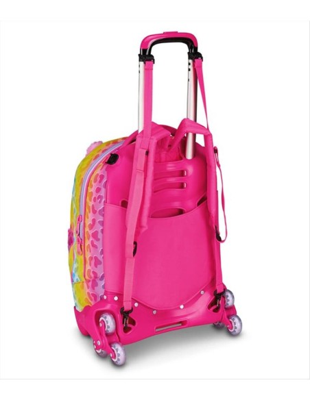 SJ Zaino Trolley Jack 3 ruote - Cat E Air | Diamante Rosa