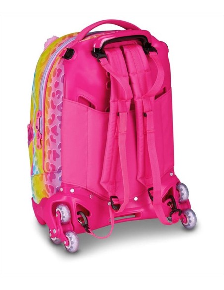 SJ Zaino Trolley Jack 3 ruote - Cat E Air | Diamante Rosa