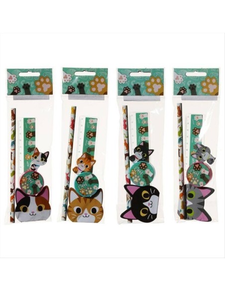 Set per la scuola 5pz GATTO 4 varianti (1pz)