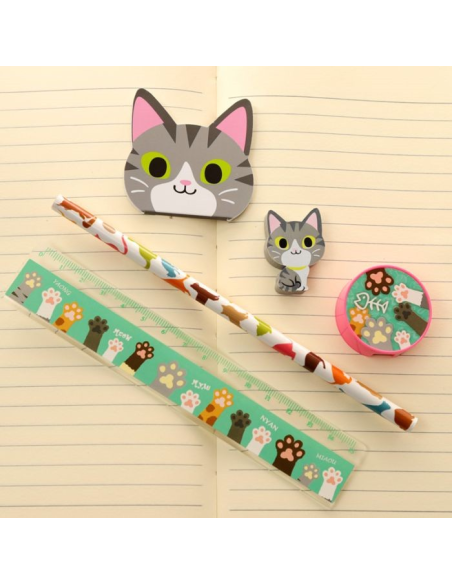 Set per la scuola 5pz GATTO 4 varianti (1pz)