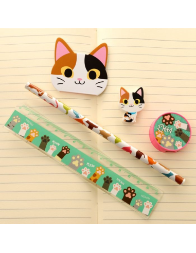 Set per la scuola 5pz GATTO 4 varianti (1pz)