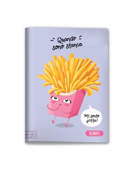 Quaderno A4 Maxi 1R TEENACE FUNNY GIRL 📘💕 | 104 80f Colorato e Resis