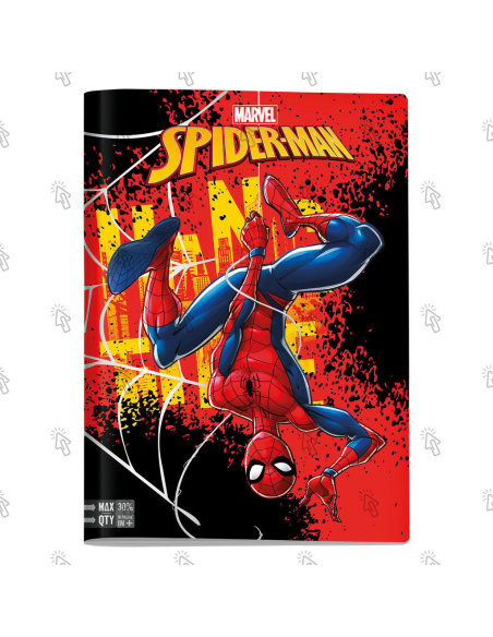 Quaderno SPIDERMAN A4 Maxi Rigatura A 🕷️ | 3 Fantasie Super Eroiche –