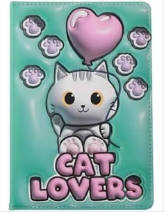 iTOTAL Agenda A5 squishy 3D GATTO BIANCO 2