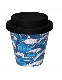 Tazzina da Caffè 90ml Wave iDRINK con Tappo Silicone