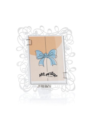 Portafoto Scarabocchio Arti e Mestieri 🖼️ | Bianco o Sabbia – Made in