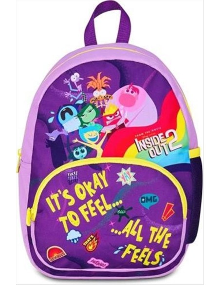 Zaino Seven Inside Out 2 🌈 Small 14L H34cm – Bambina Asilo Scuola | D