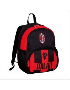 Zaino Milan Seven Small ⚽ 14L – H34cm Rossonero | Diamante Rosa