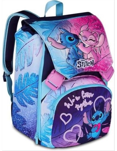 Zaino Stitch Cute E Fluffy Seven Grande 💙 Sdoppiabile 27L | Diamante 