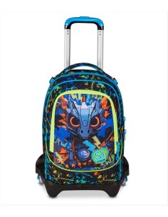 Trolley SJ Gang Jack 3 Ruote ⚡ LED Look | 3 in 1 | Diamante Rosa