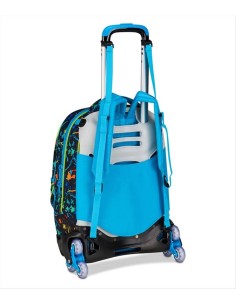 Trolley SJ Gang Jack 3 Ruote ⚡ LED Look | 3 in 1 | Diamante Rosa 2