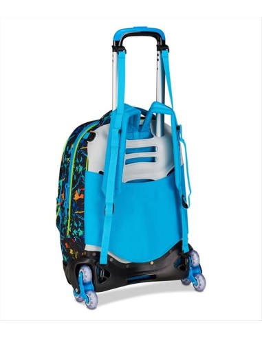 Trolley SJ Gang Jack 3 Ruote ⚡ LED Look | 3 in 1 | Diamante Rosa