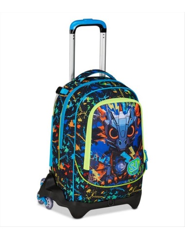 Trolley SJ Gang Jack 3 Ruote ⚡ LED Look | 3 in 1 | Diamante Rosa