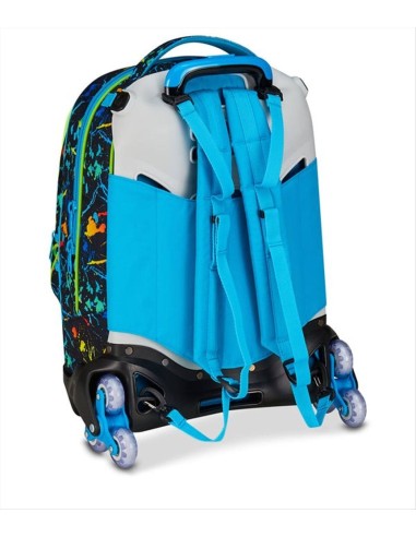 Trolley SJ Gang Jack 3 Ruote ⚡ LED Look | 3 in 1 | Diamante Rosa