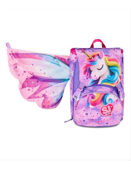 Zaino SJ Gang Fable Journey 🦄 Estensibile con Ali Glitter | Diamante 