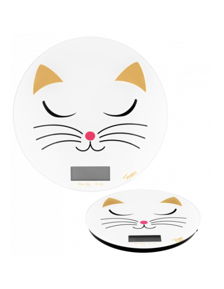 Bilancia da Cucina GATTO BIANCO – Precisione con Stile Felino!