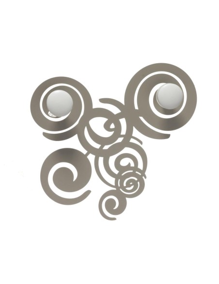 Appendiabiti Arabesque 2 Ganci 🧥 | Design Italiano – Sabbia o Fango