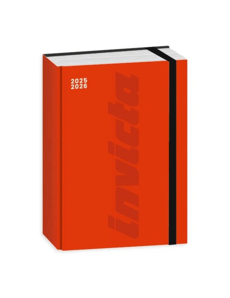 Diario Agenda 16M 2025 2026 Invicta – Nero, Blu, Viola, Rosso | Format