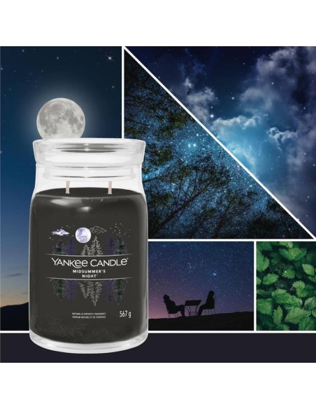 Yankee Candle Midsummer's Night - Giara Grande 567g, Profumo Intenso e