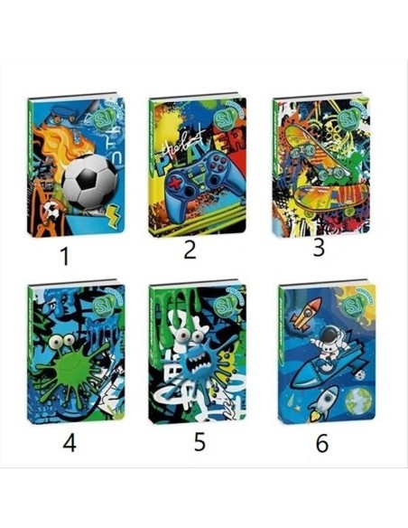 Diario 10 Mesi SJ Gang Boy 📓🚀 | 6 Modelli – Seven 2025 2026