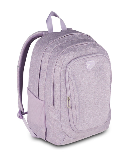 Zaino Seven Shiny Tech – Nero o Lilla | Glamour e Comodo con Scomparto