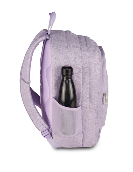 Zaino Seven Shiny Tech – Nero o Lilla | Glamour e Comodo con Scomparto