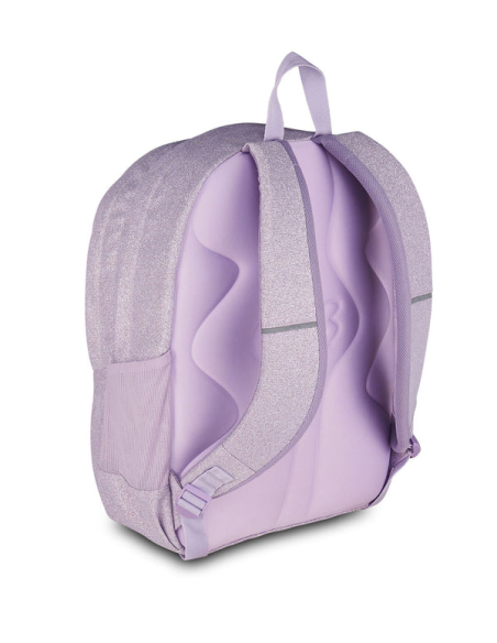 Zaino Seven Shiny Tech – Nero o Lilla | Glamour e Comodo con Scomparto