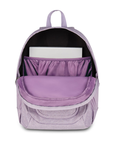 Zaino Seven Shiny Tech – Nero o Lilla | Glamour e Comodo con Scomparto