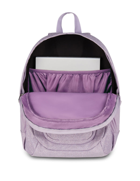 Zaino Seven Shiny Tech – Nero o Lilla | Glamour e Comodo con Scomparto