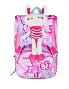 Zaino Sdoppiabile Big SJ Gang Plushy Rabbit con Orecchie in Peluche | 