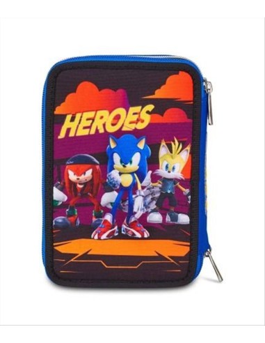 Astuccio SJ Gang 3 Zip Sonic Prime ⚡ New Yoke City – 45 Pezzi Completo