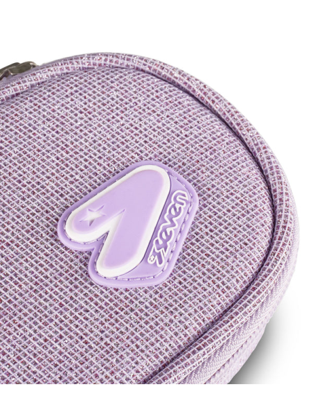 Astuccio Portapenne Shiny Tech Seven – Nero o Lilla | Con Elastici e T