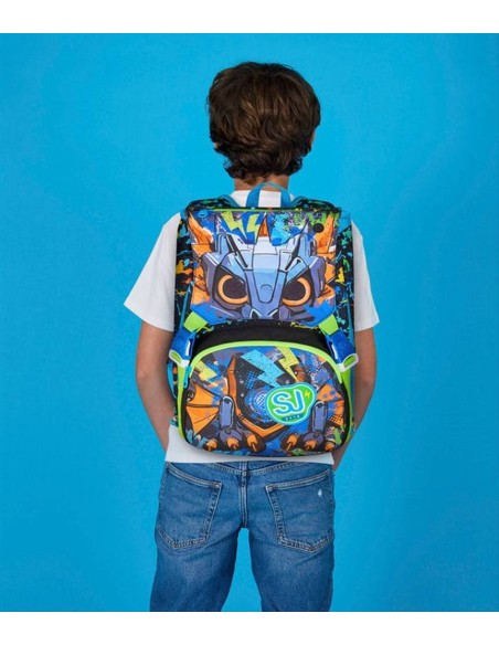 Zaino Big SJ Gang LED Look ⚡ Estensibile E Luminoso | Diamante Rosa