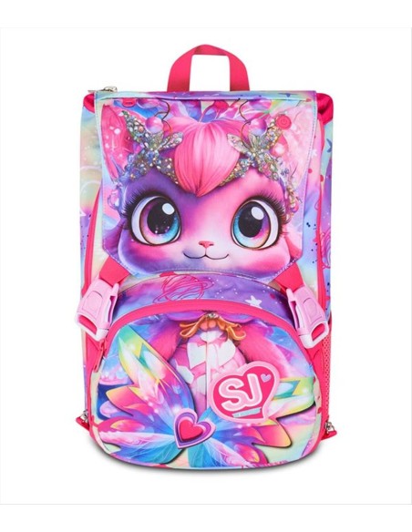 Zaino SJ Gang Cat LED 🐱✨ Occhi Luminosi E Estensibile | Diamante Rosa