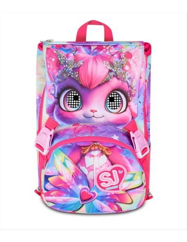 Zaino SJ Gang Cat LED 🐱✨ Occhi Luminosi E Estensibile | Diamante Rosa