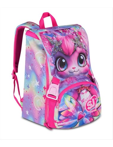 Zaino SJ Gang Cat LED 🐱✨ Occhi Luminosi E Estensibile | Diamante Rosa