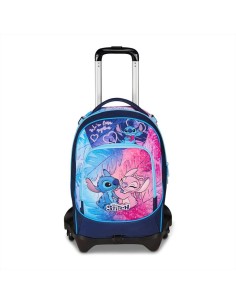 Zaino Trolley Stitch Cute E Fluffy Seven 💙 3 Ruote – 33L | Diamante R