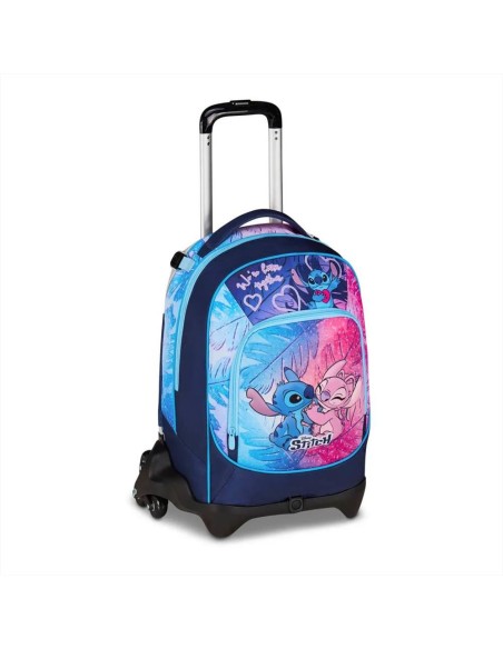 Zaino Trolley Stitch Cute E Fluffy Seven 💙 3 Ruote – 33L | Diamante R